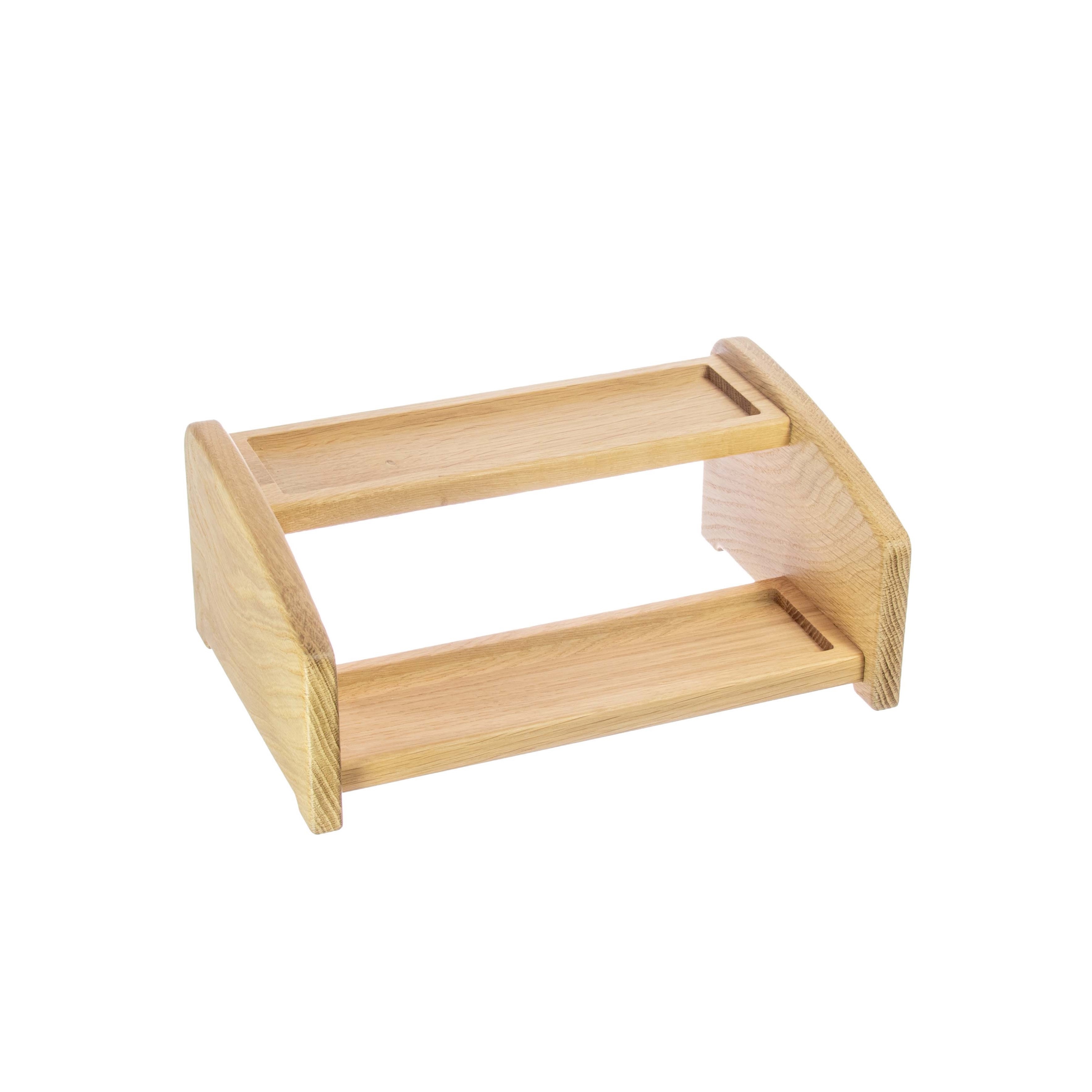 Polička na kořenky 1774 - polička s osmi skleněnými kořenkami